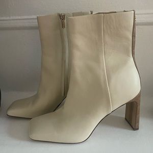 Leather Heeled Booties